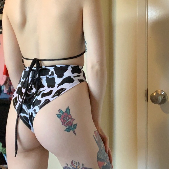 Cow Print Rave Set - Picture 3 of 4